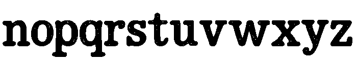 Rough Stamp Font LOWERCASE