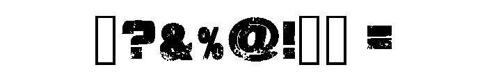 Rough System Regular Font OTHER CHARS