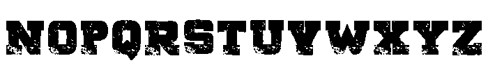 Rough System Regular Font UPPERCASE