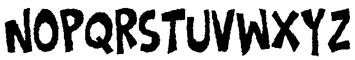 Rough Valley Distort Font UPPERCASE