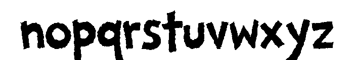 Rough Valley Distort Font LOWERCASE