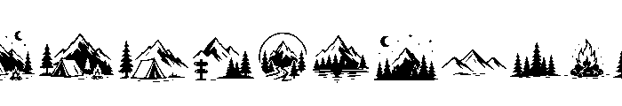 Rough Valley Doodle sticker Font UPPERCASE