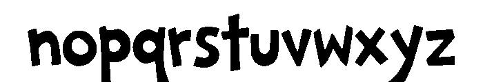 Rough Valley Regular Font LOWERCASE