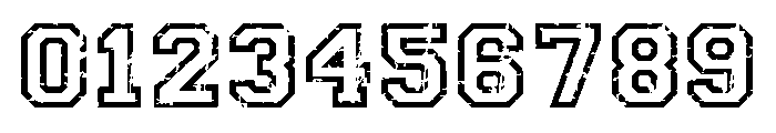 Rough Varsity Font OTHER CHARS