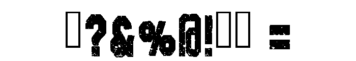 Rough Vintage Regular Font OTHER CHARS