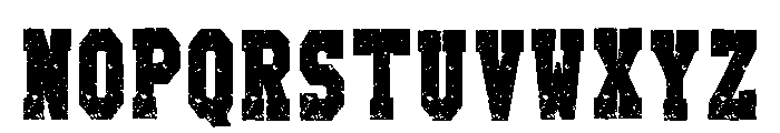 Rough Vintage Regular Font LOWERCASE