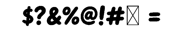 RoughPop Marker Font OTHER CHARS