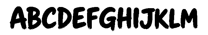 RoughPop Marker Font UPPERCASE