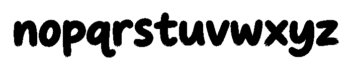 RoughPop Marker Font LOWERCASE