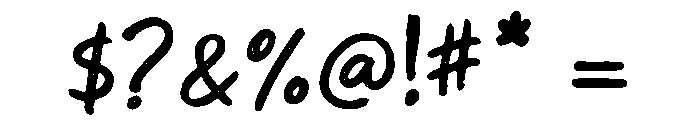 Roughberry Regular Font OTHER CHARS