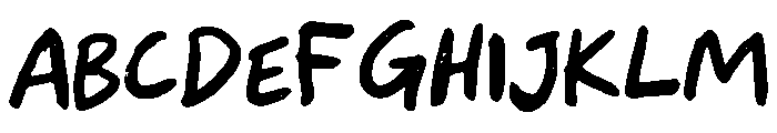 Roughberry Regular Font UPPERCASE
