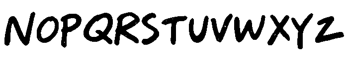 Roughberry Regular Font UPPERCASE