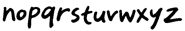Roughberry Regular Font LOWERCASE