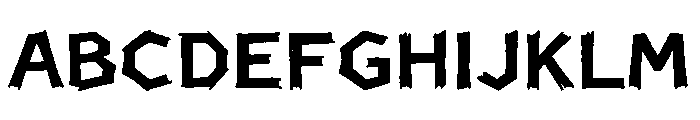 Roughcraft Regular Font UPPERCASE