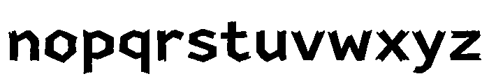 Roughcraft Regular Font LOWERCASE