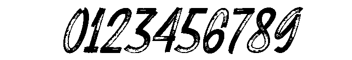 Rougher Oblique Font OTHER CHARS
