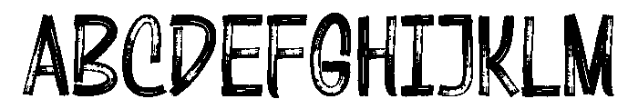 Rougher Regular Font UPPERCASE