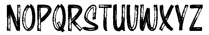 Rougher Regular Font UPPERCASE