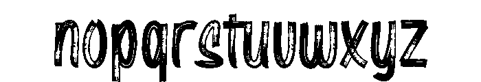 Rougher Regular Font LOWERCASE