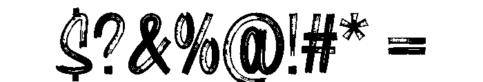 RougherRegular Font OTHER CHARS