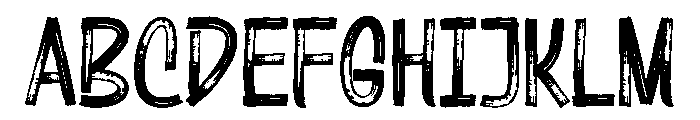 RougherRegular Font UPPERCASE