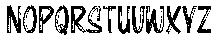 RougherRegular Font UPPERCASE