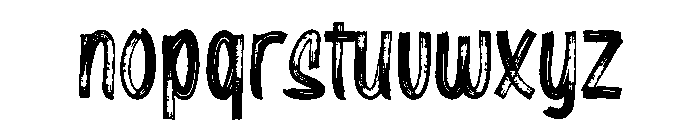 RougherRegular Font LOWERCASE