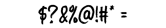 Roughix Font OTHER CHARS