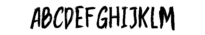 Roughix Font UPPERCASE