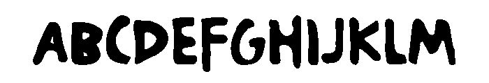Roughline Filled Font UPPERCASE