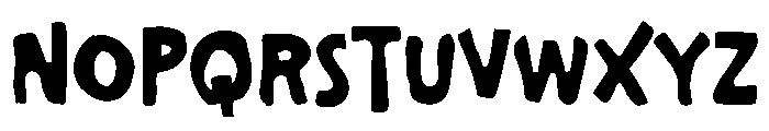 Roughline Filled Font UPPERCASE