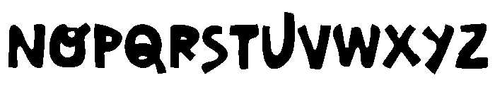 Roughline Filled Font LOWERCASE