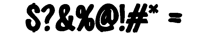 Roughmake Regular Font OTHER CHARS
