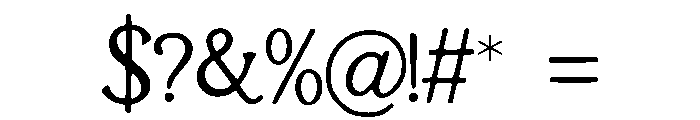 Roughsnout_Ghost Font OTHER CHARS
