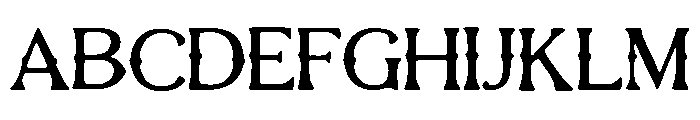 Roughsnout_Ghost Font UPPERCASE