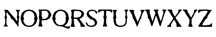 Roughsnout_Ghost Font UPPERCASE