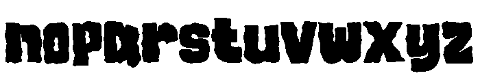 Roughstance Bold Font LOWERCASE