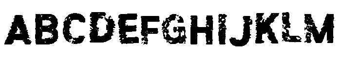 Roughut Regular Font UPPERCASE