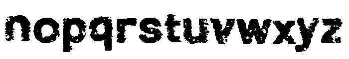 Roughut Regular Font LOWERCASE