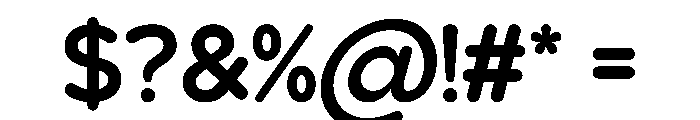 Roulish Regular Font OTHER CHARS