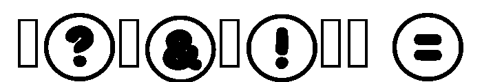 Round Frame Regular Font OTHER CHARS
