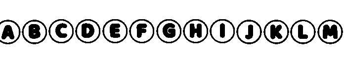 Round Frame Regular Font UPPERCASE