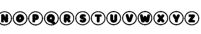 Round Frame Regular Font UPPERCASE