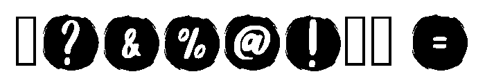 Round Grunge Regular Font OTHER CHARS