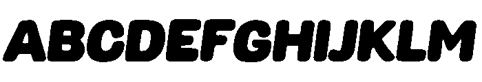 Round Impact Font UPPERCASE