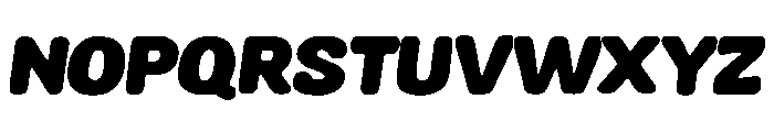 Round Impact Font UPPERCASE