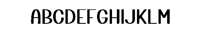 Round Midnight Font UPPERCASE