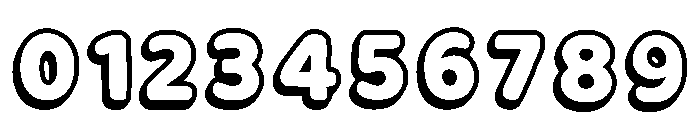 Round Outline Regular Font OTHER CHARS