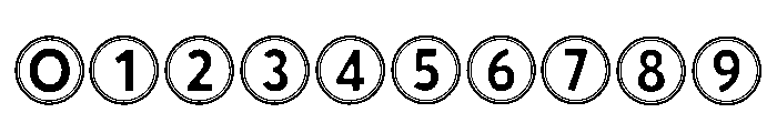 Round Space Regular Font OTHER CHARS