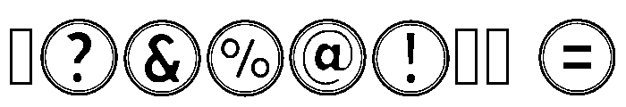 Round Space Regular Font OTHER CHARS